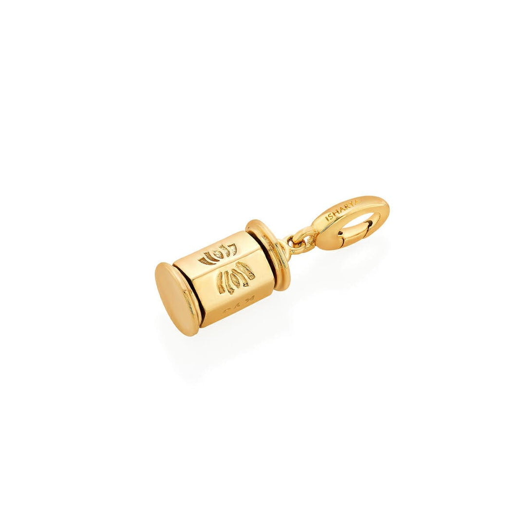 Bhuddist Prayer Wheel Charm - Isharya | Modern Indian Jewelry