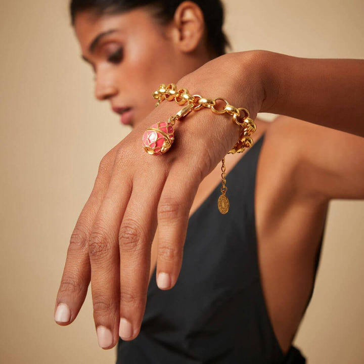 Fabergé Egg Lotus Charm  - Isharya | Modern Indian Jewelry