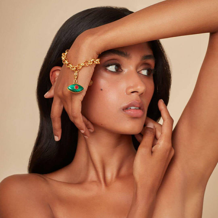 Gemini Evil Eye Charm - Isharya | Modern Indian Jewelry
