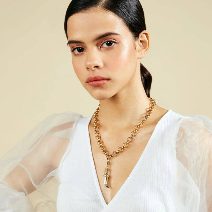 Golden Kripan Charm - Isharya | Modern Indian Jewelry