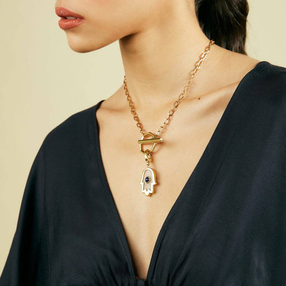 Navratna Hamsa Charm - Isharya | Modern Indian Jewelry