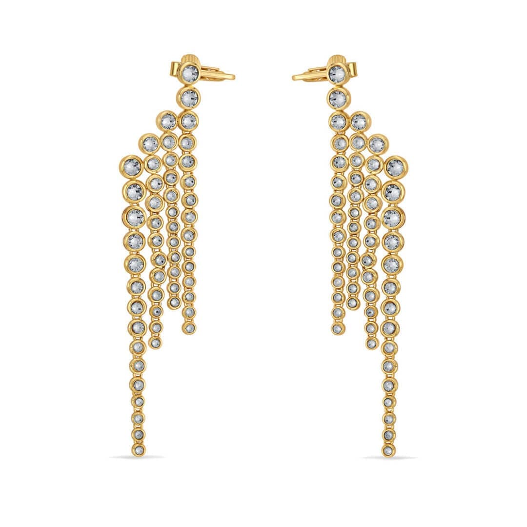 Ada CZ Cocktail Earrings - Isharya | Modern Indian Jewelry