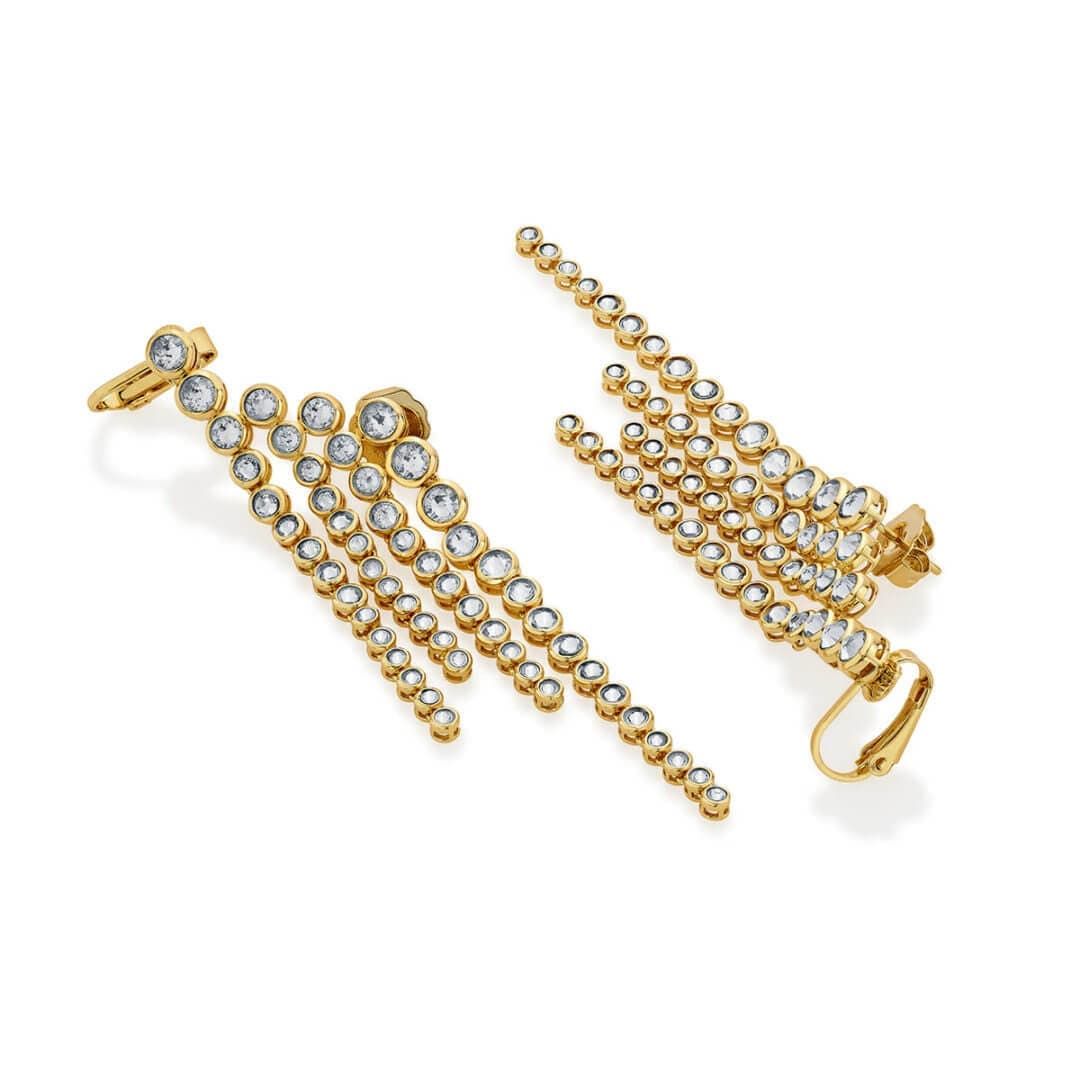 Ada CZ Cocktail Earrings - Isharya | Modern Indian Jewelry