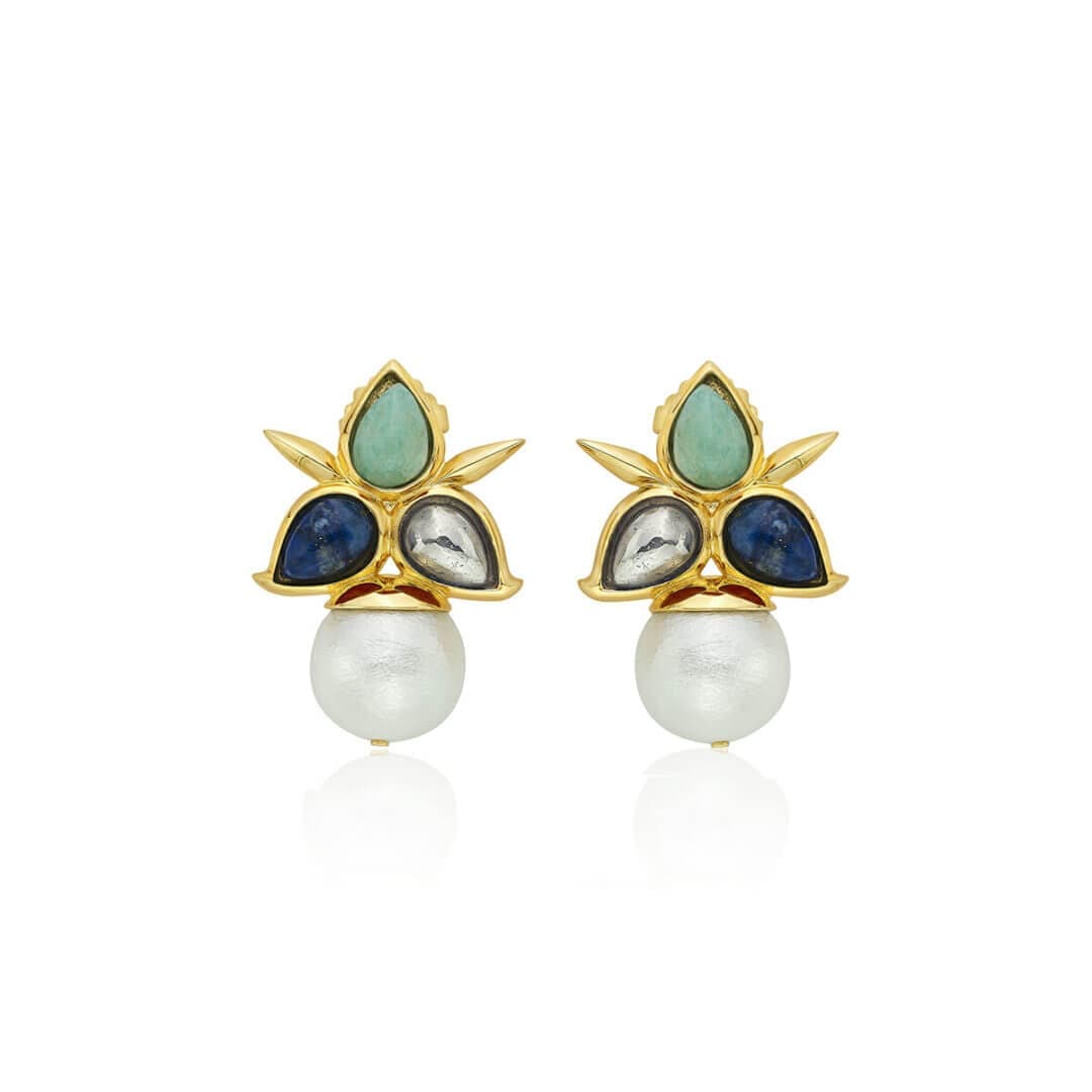Marsala Noor Drop Earrings - Isharya | Modern Indian Jewelry