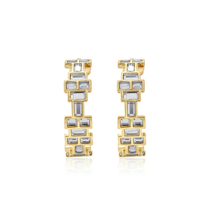Disco Mirror Hoop Earring - Isharya | Modern Indian Jewelry