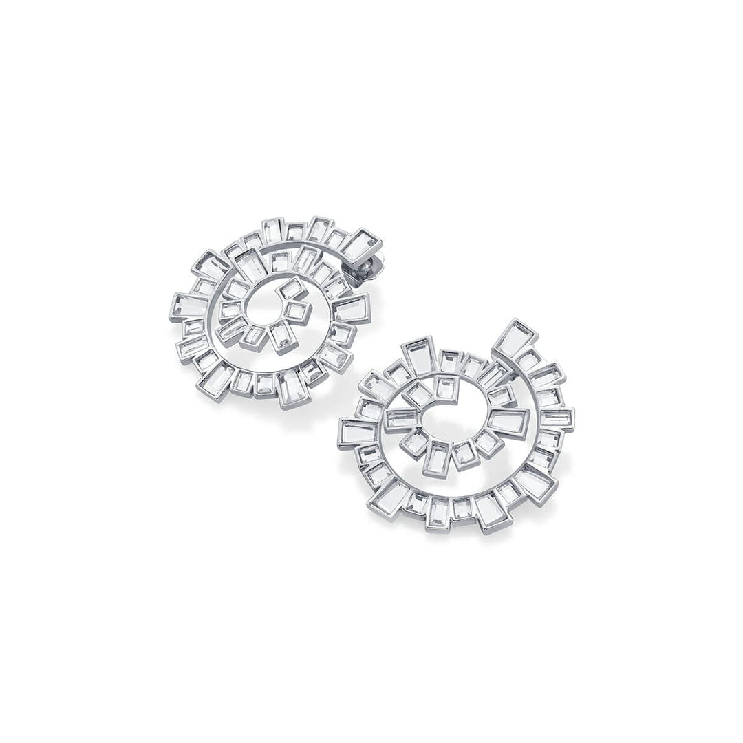 Disco Mirror Spiral Earring - Isharya | Modern Indian Jewelry