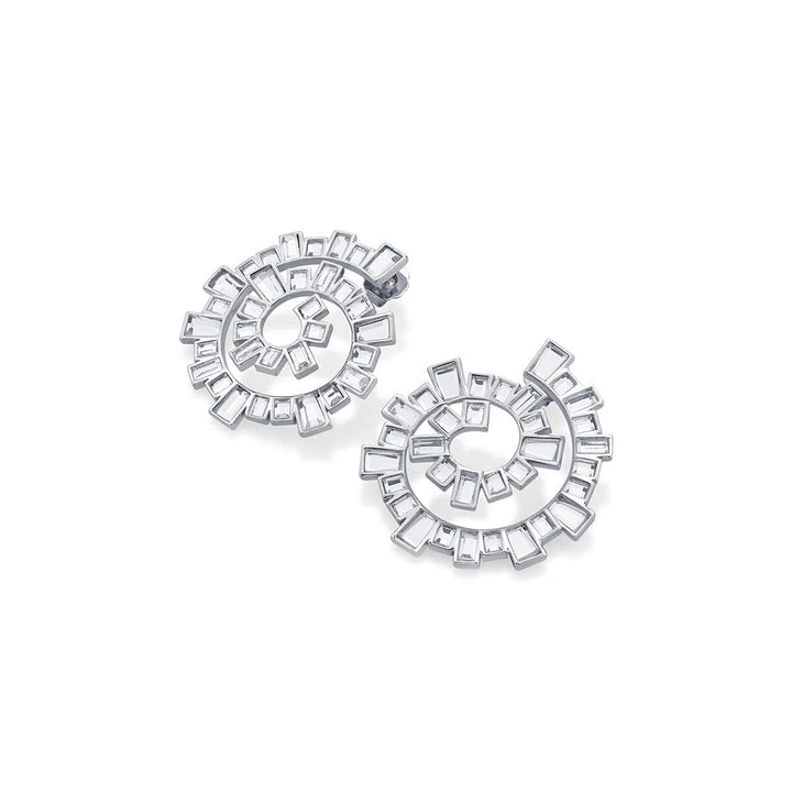 Disco Mirror Spiral Earring - Isharya | Modern Indian Jewelry