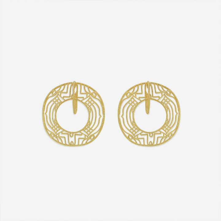 Gypsy Soul Illusion Hoop Earrings - Isharya | Modern Indian Jewelry