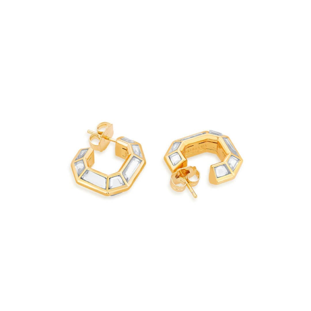Harmony Huggie Earrings - Isharya | Modern Indian Jewelry
