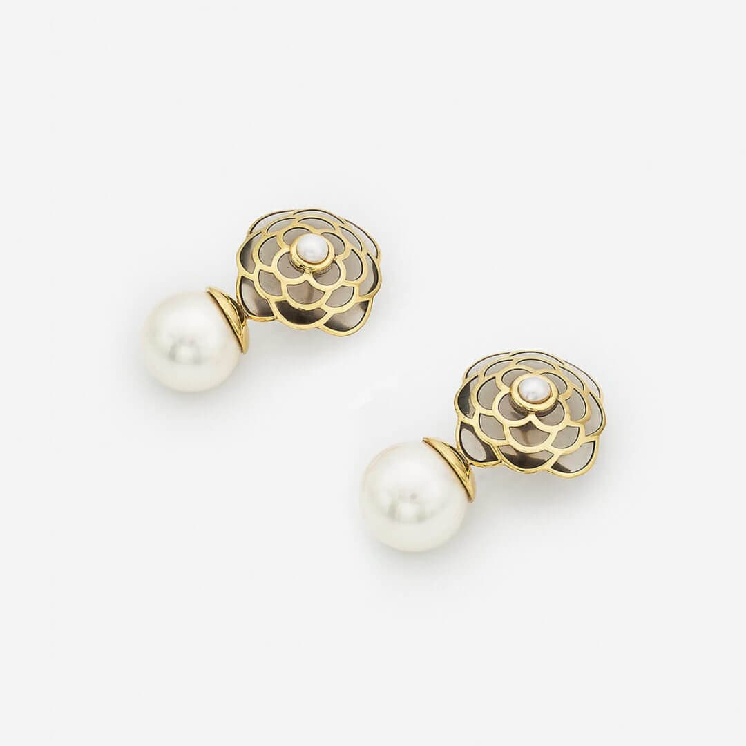 Infinite Petals  Resin Libra Earring - Isharya | Modern Indian Jewelry