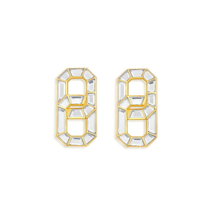 Infinity Stud Earrings - Isharya | Modern Indian Jewelry