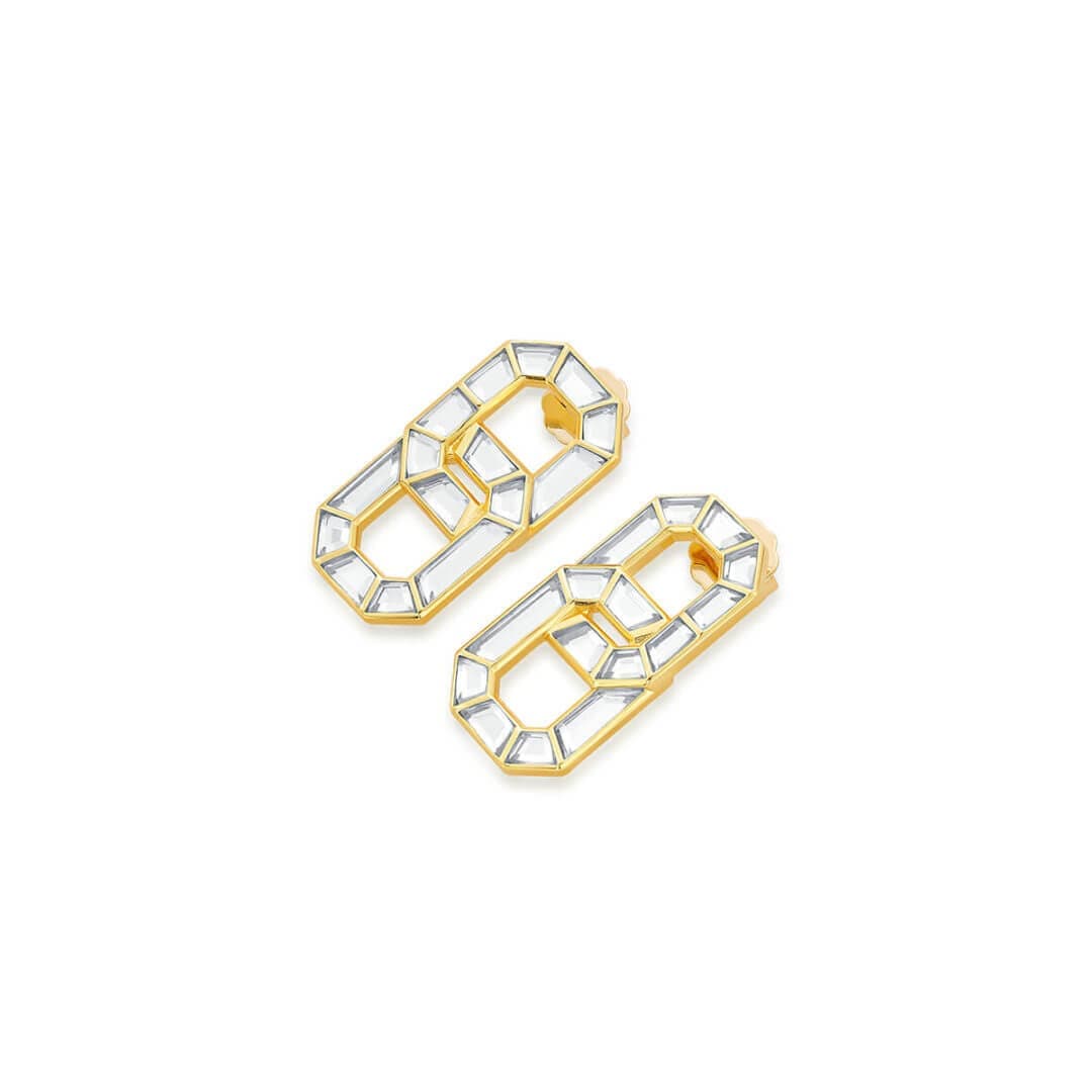 Infinity Stud Earrings - Isharya | Modern Indian Jewelry