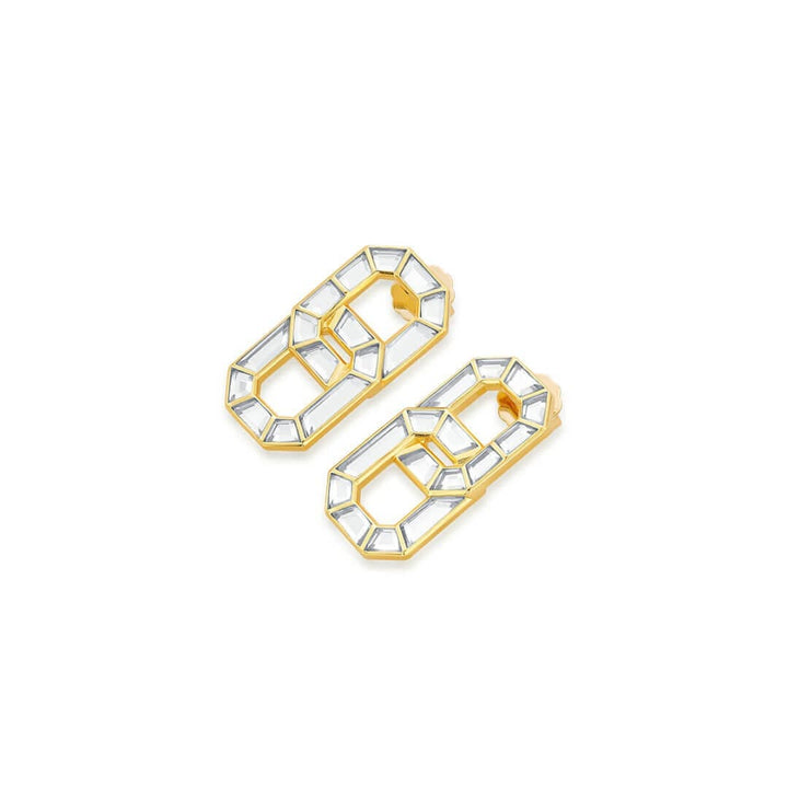 Infinity Stud Earrings - Isharya | Modern Indian Jewelry