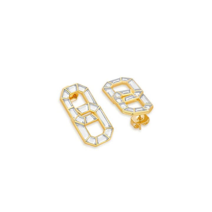 Infinity Stud Earrings - Isharya | Modern Indian Jewelry