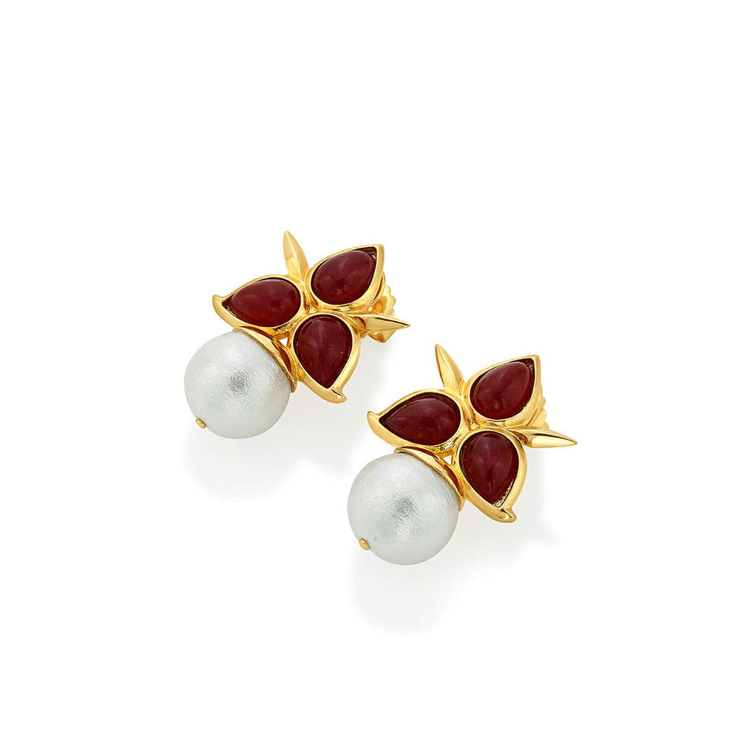 Marsala Noor Drop Earrings - Isharya | Modern Indian Jewelry