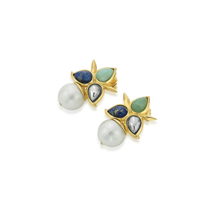 Marsala Noor Drop Earrings - Isharya | Modern Indian Jewelry