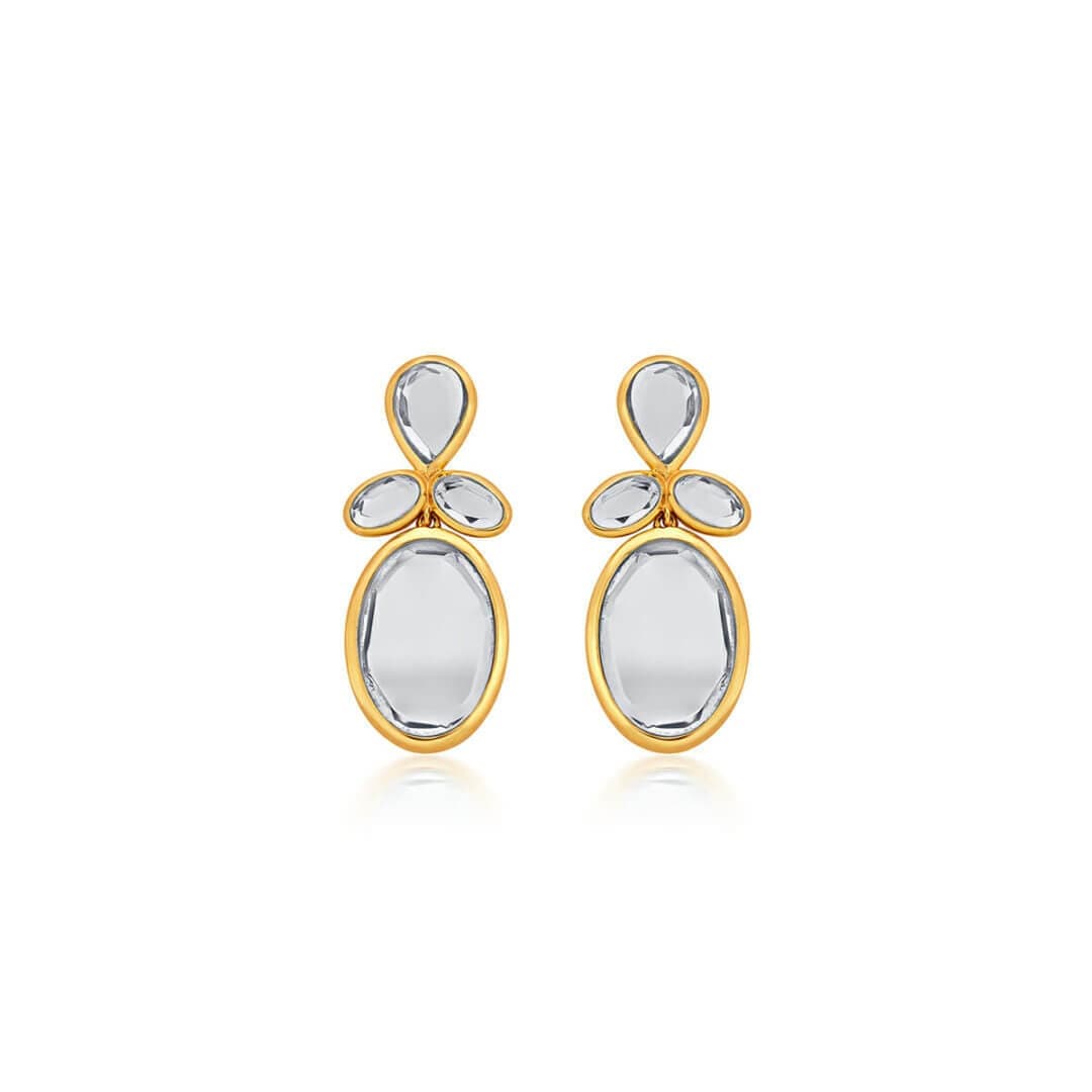 Mirrors on the Move Drop Mirror Earrings - Isharya | Modern Indian Jewelry