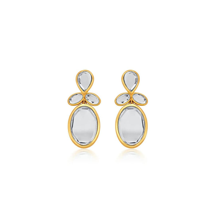Mirrors on the Move Drop Mirror Earrings - Isharya | Modern Indian Jewelry