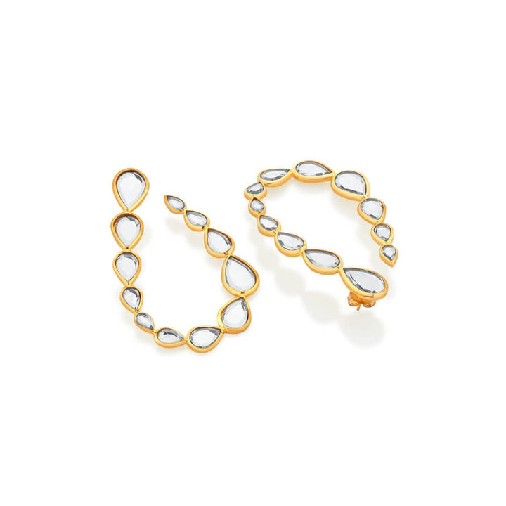 Mirrors on the Move Drop Shaped Earrings - Isharya | Modern Indian Jewelry