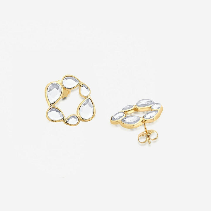 Mirrors on the Move Stud Earrings - Isharya | Modern Indian Jewelry
