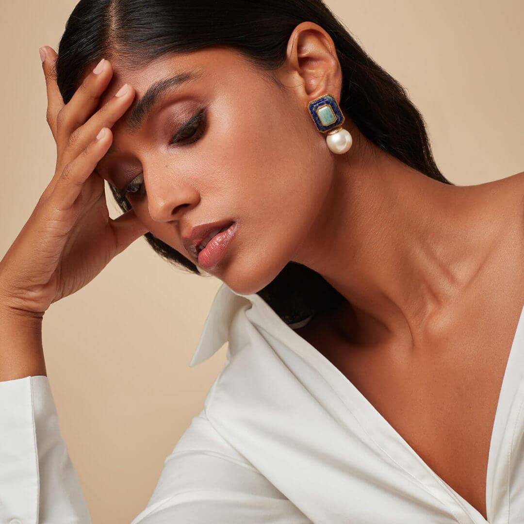 Noor Drop Earrings - Isharya | Modern Indian Jewelry