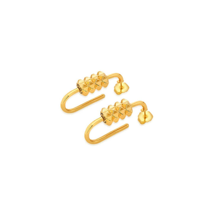 Personalizable Bead Hoop Earrings - Isharya | Modern Indian Jewelry