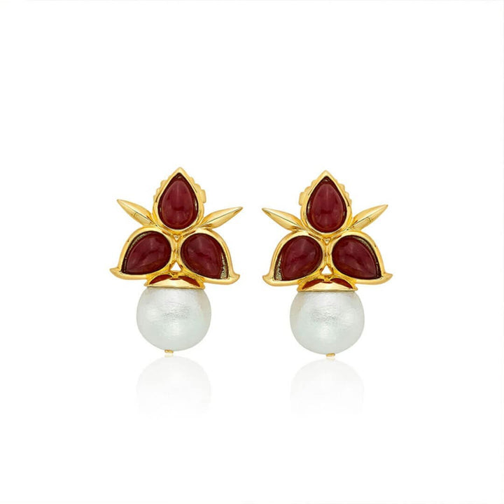 Marsala Noor Drop Earrings - Isharya | Modern Indian Jewelry