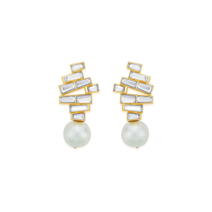 Rise Pearl Drop Earrings - Isharya | Modern Indian Jewelry