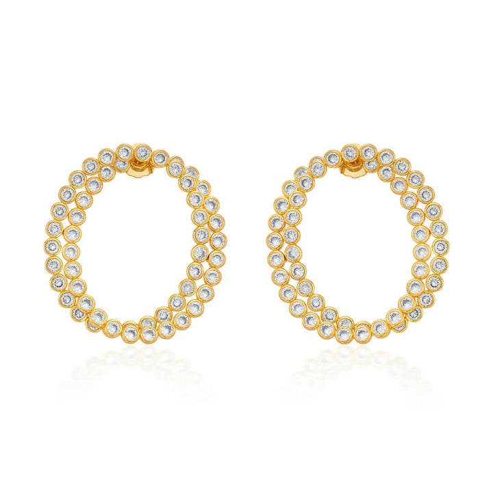 Ruhaniyat Luminous CZ Earrings - Isharya | Modern Indian Jewelry