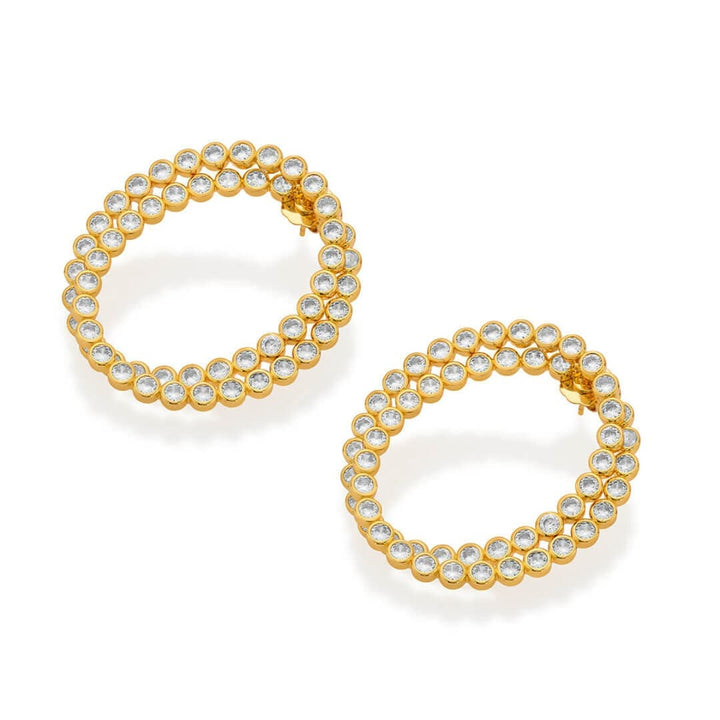 Ruhaniyat Luminous CZ Earrings - Isharya | Modern Indian Jewelry