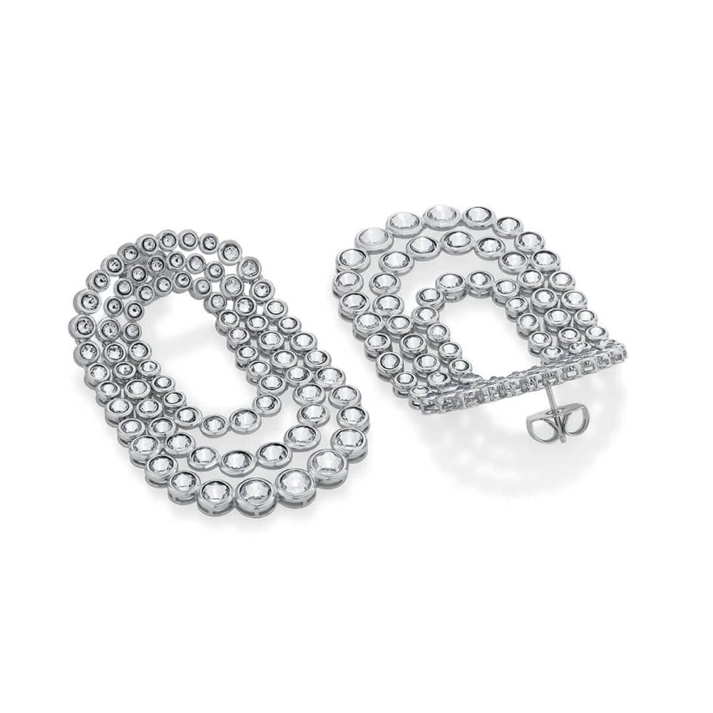 Ruhaniyat Shimmering CZ Earrings - Isharya | Modern Indian Jewelry