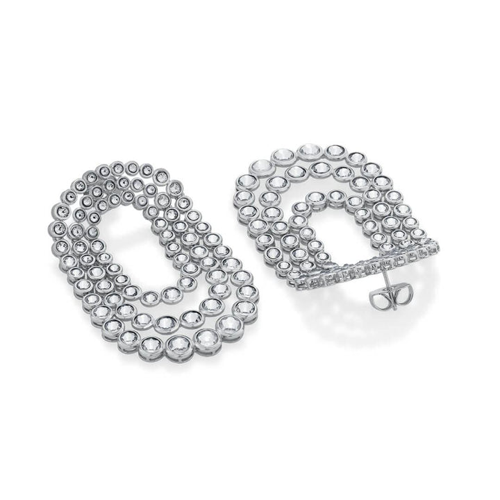 Ruhaniyat Shimmering CZ Earrings - Isharya | Modern Indian Jewelry