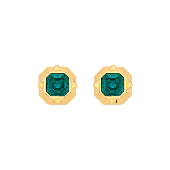 Simone Emerald Earrings - Isharya | Modern Indian Jewelry