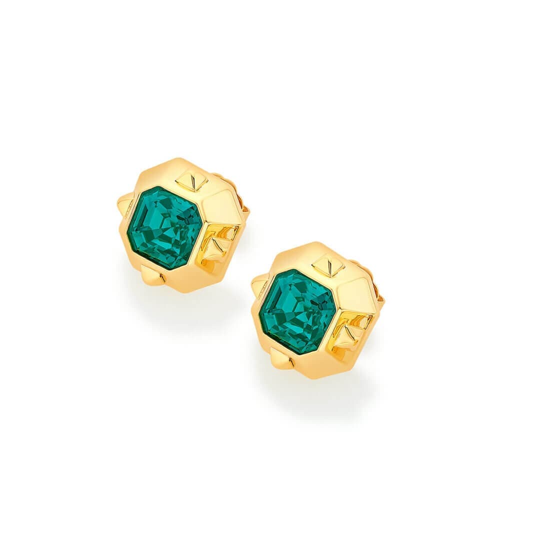 Simone Emerald Earrings - Isharya | Modern Indian Jewelry