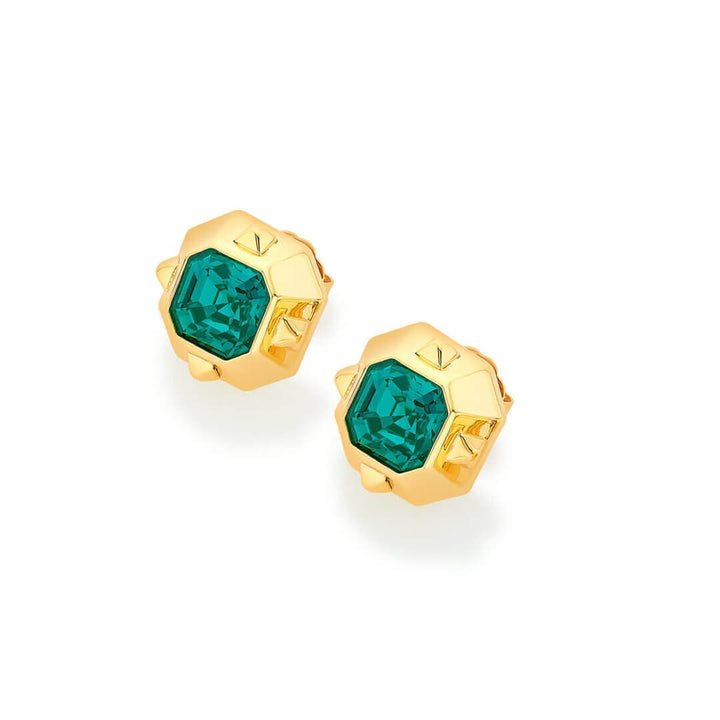 Simone Emerald Earrings - Isharya | Modern Indian Jewelry
