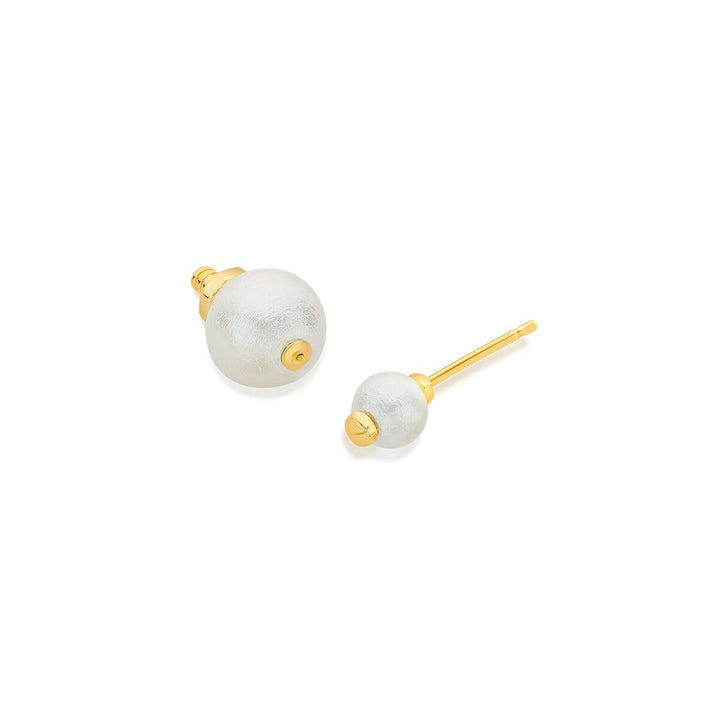 Steinem Pearl Earrings - Isharya | Modern Indian Jewelry