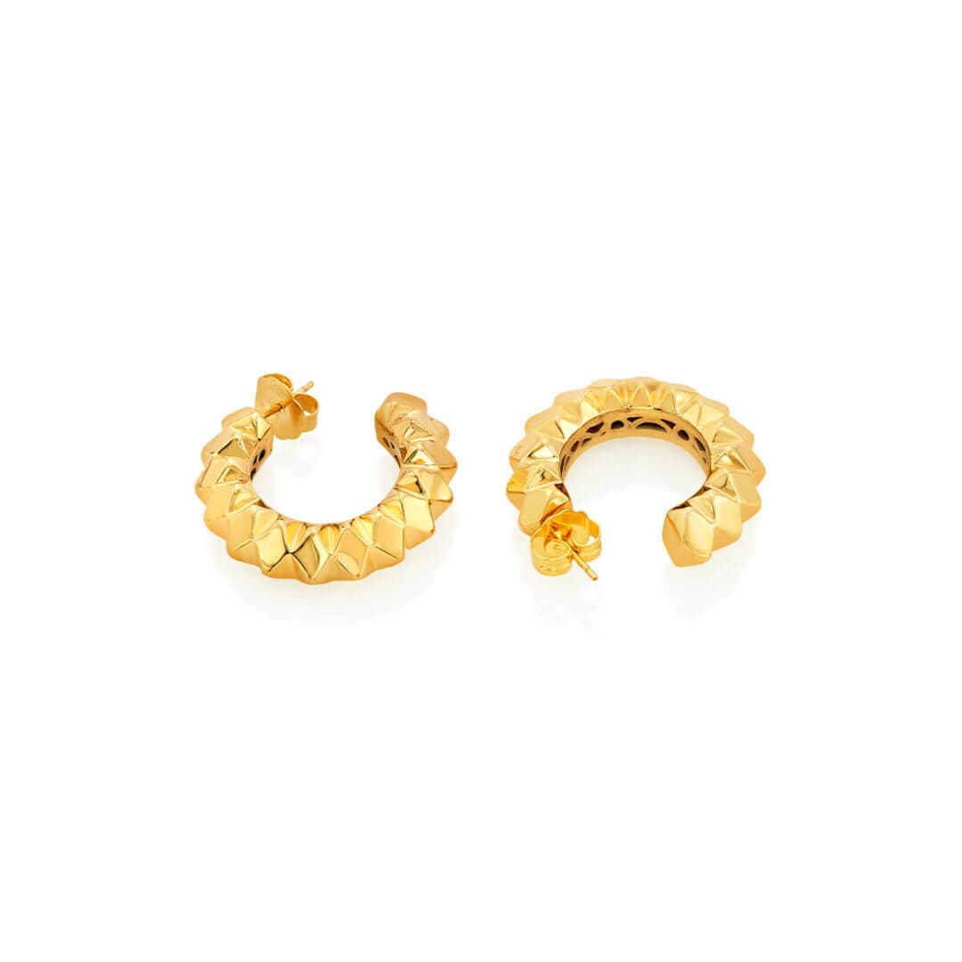 Studded Hoop Earrings - Isharya | Modern Indian Jewelry