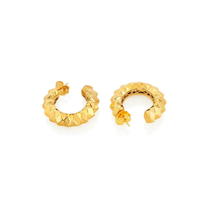 Studded Hoop Earrings - Isharya | Modern Indian Jewelry