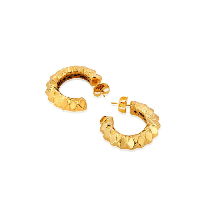 Studded Hoop Earrings - Isharya | Modern Indian Jewelry