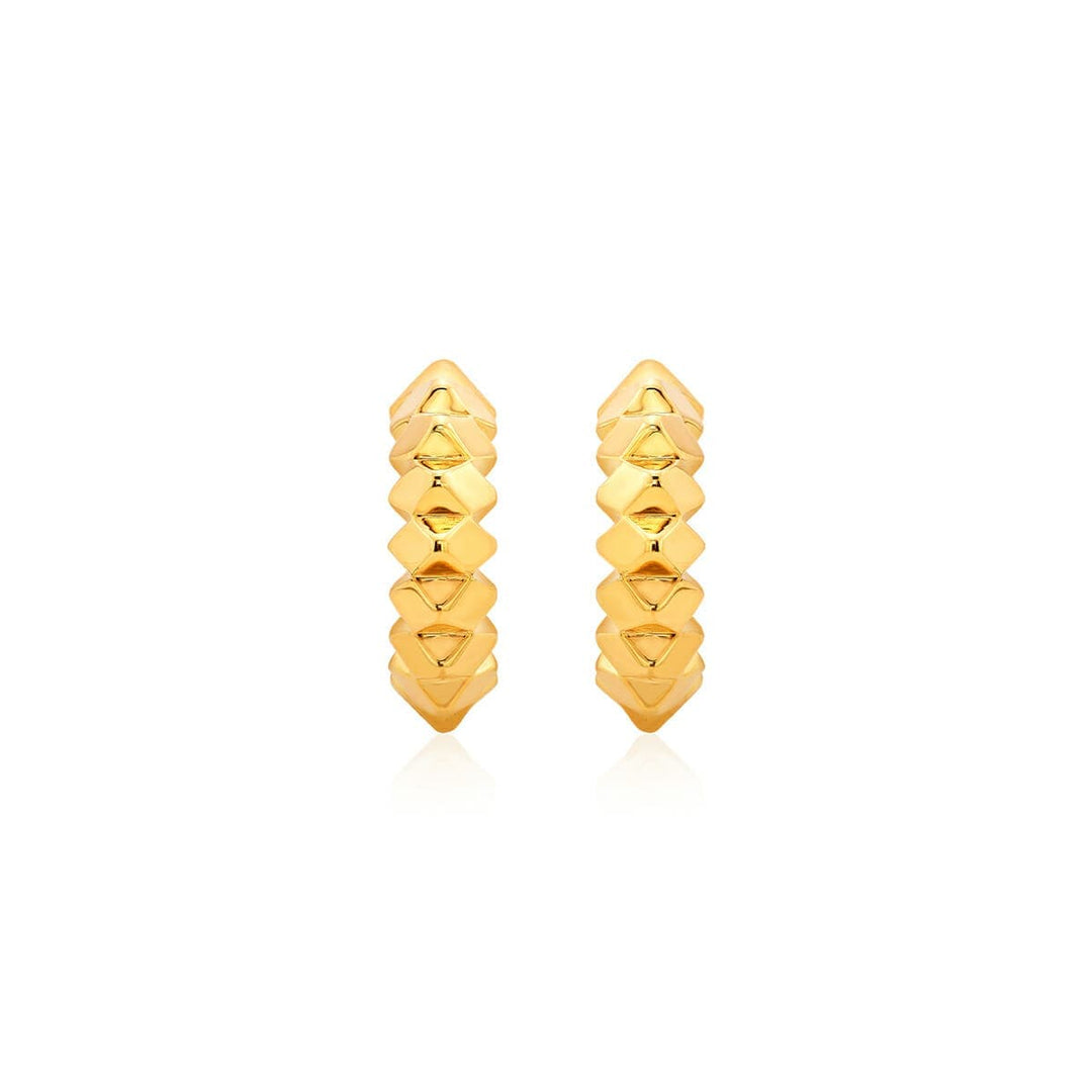 Studded Hoop Earrings - Isharya | Modern Indian Jewelry