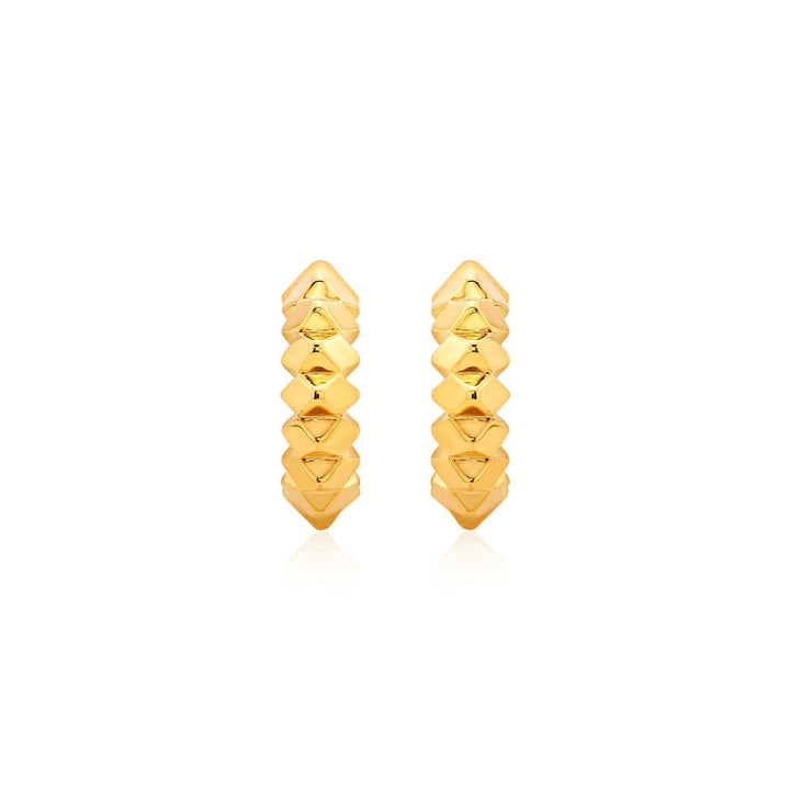 Studded Hoop Earrings - Isharya | Modern Indian Jewelry