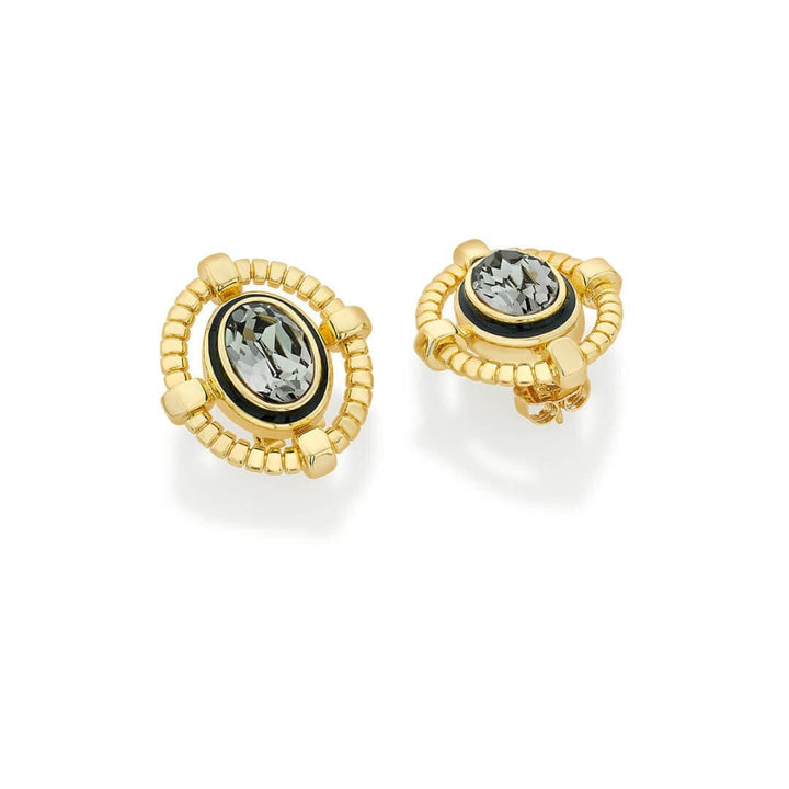 Amal Grey Crystal Studs - Isharya | Modern Indian Jewelry