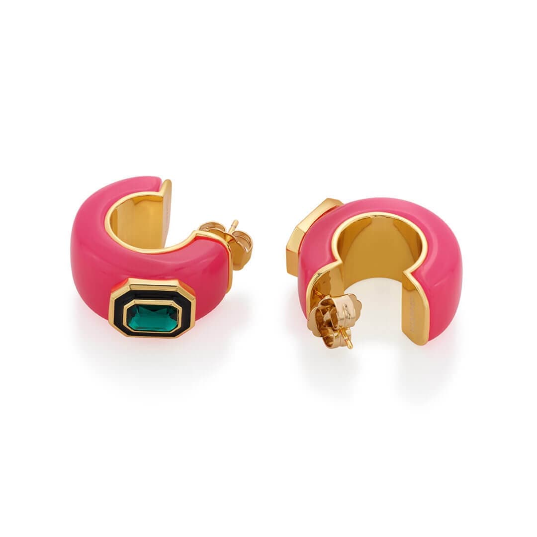 Amour Resin Huggies - Isharya | Modern Indian Jewelry