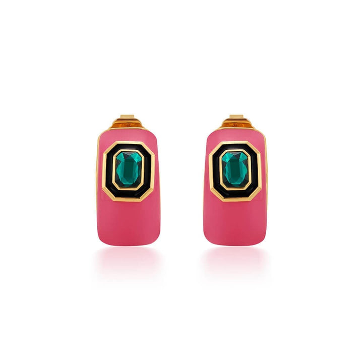 Amour Resin Huggies - Isharya | Modern Indian Jewelry