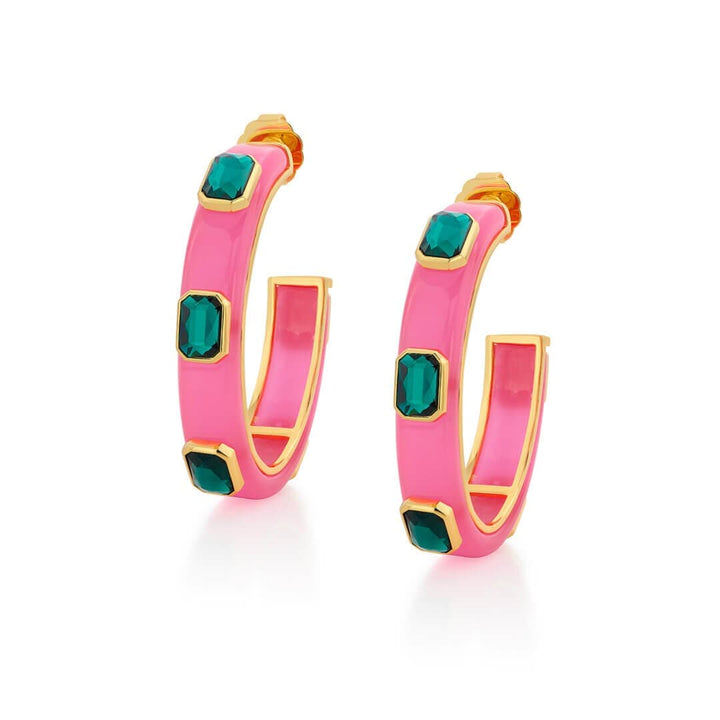 Amour Resin Slender Hoops - Isharya | Modern Indian Jewelry