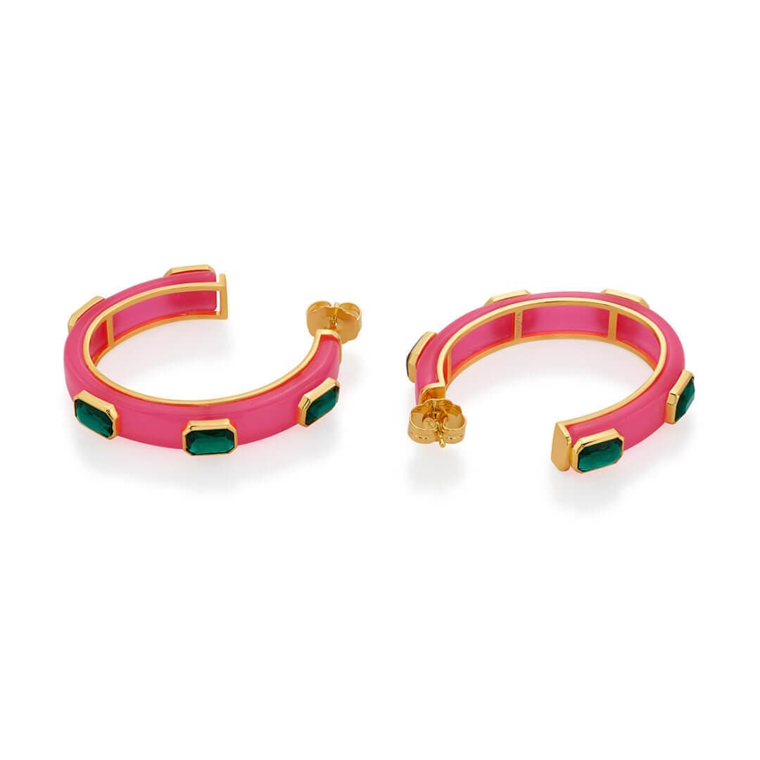Amour Resin Slender Hoops - Isharya | Modern Indian Jewelry