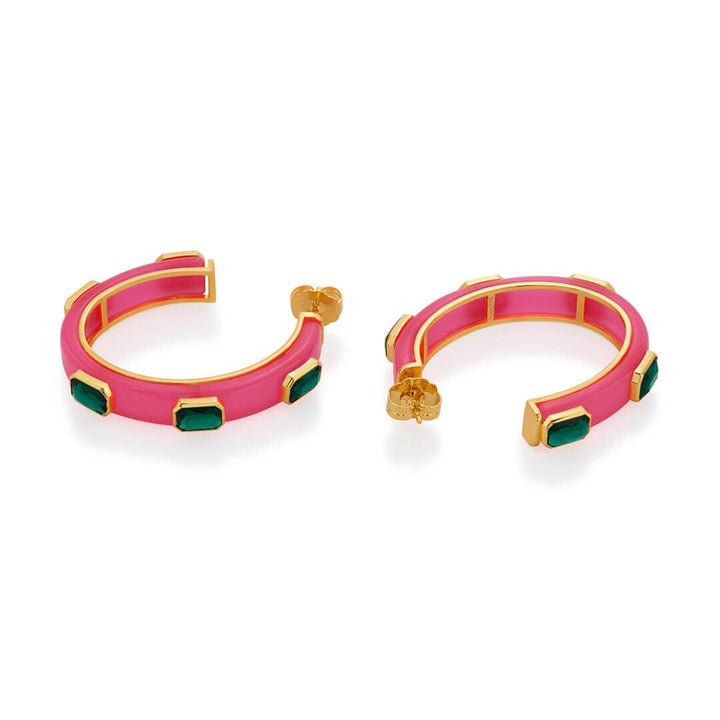 Amour Resin Slender Hoops - Isharya | Modern Indian Jewelry