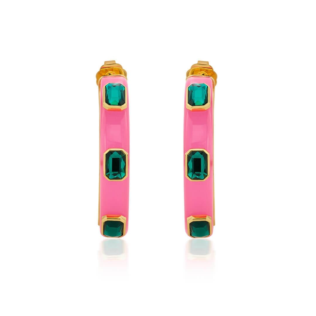 Amour Resin Slender Hoops - Isharya | Modern Indian Jewelry