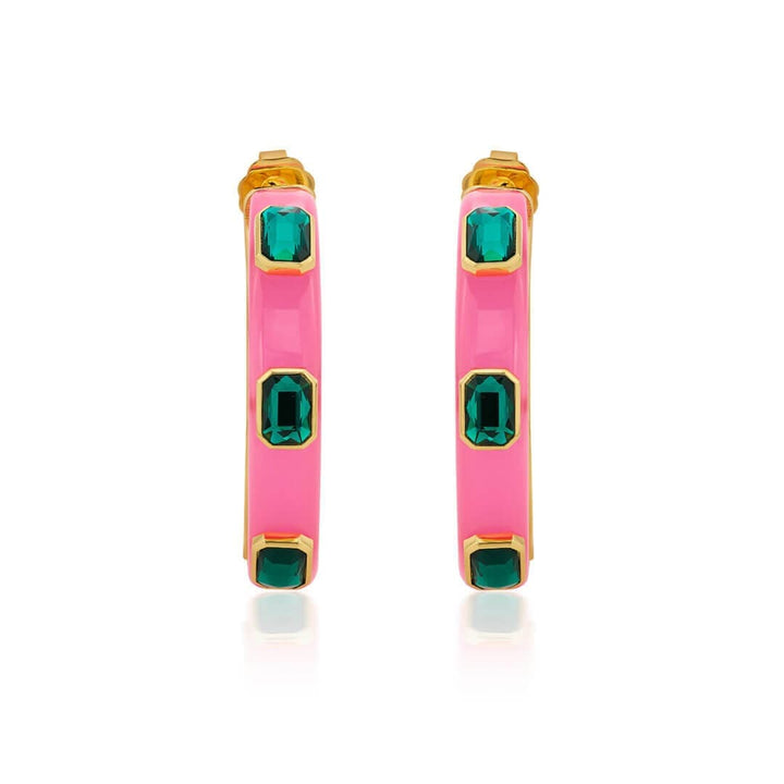 Amour Resin Slender Hoops - Isharya | Modern Indian Jewelry