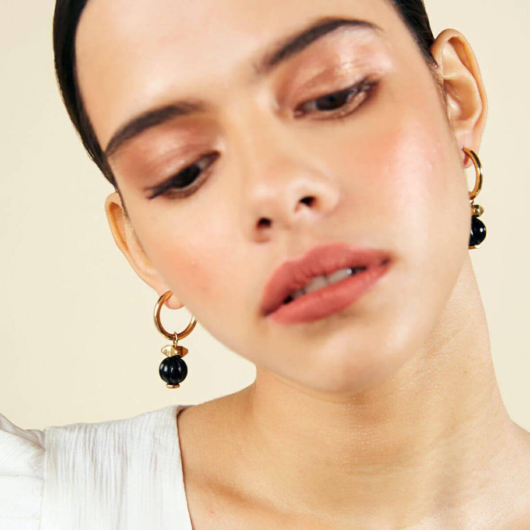 Bead Hoops - Isharya | Modern Indian Jewelry